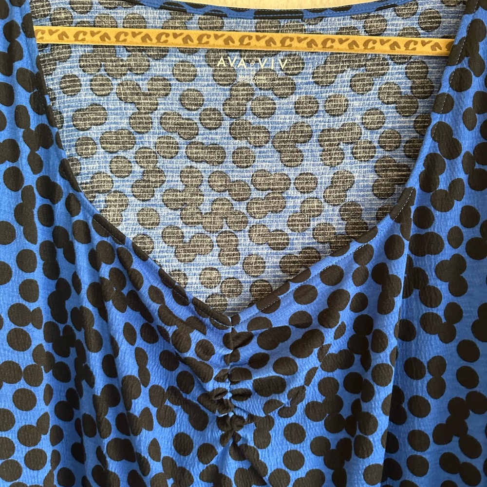 New Without Tag Plus Size Ava & Viv Elegant Polka… - image 3